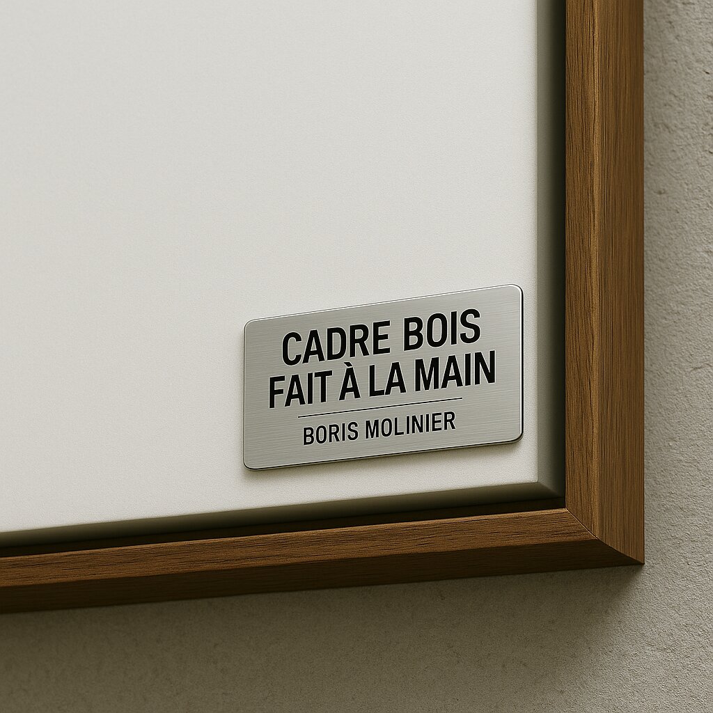 Finition Caisse Américaine avec Cadre Bois - Encadrement premium